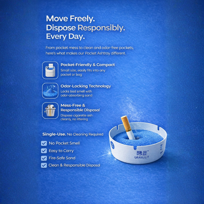 Disposable Pocket Ashtray