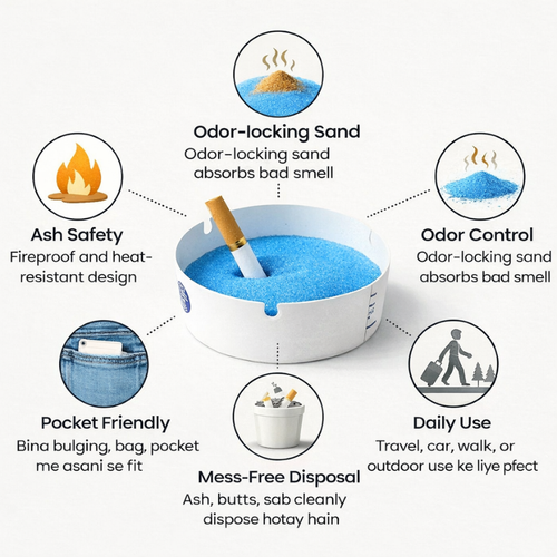 Disposable Pocket Ashtray