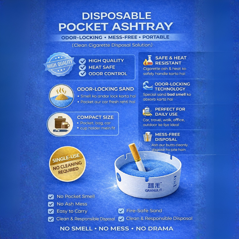 Disposable Pocket Ashtray